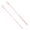 2 Pcs Silicone Straw Cleaner Brush Reusable Straw Cleaner Pipe Cleaning Brush with Aniti Slip Long Handle for Glass Pipe 6mm and 9mm(Pink,2) view 4