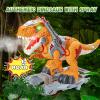 Dinosaur Ride On Toy Cars for Kids, Toddler Electric Ride On Toys with Music, Light & Smoke, 3-5 Year Old boy Gift, Preschool Kids Scooter Foot-to-Floor Walker for Indoor Outdoor view 2