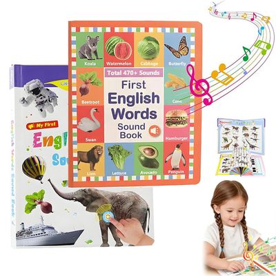 My First English Sound Toy  470+ Words, 21 Themes, Fun Word Game & Bilingual Toys, Juguete Educativ, School Education & Perfect Educational Gift, for Toddler 0-9 Year Old (2pcs,Mix)