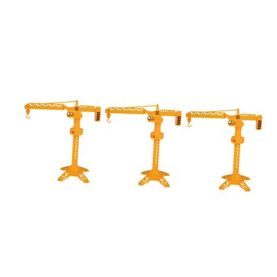 LABRIMP 3pcs Plastic Slewing Crane Model Rotatable Construction Tower Crane for Developing Interest and Parent Interaction Lifelike Simulation