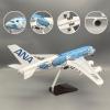 18.1" 1:160 Model Jet Airplane Model ANA A380 Wheel Display Model Plain Resin for Collection or Gift Ornament view 3