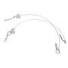 Keenso RC Car Body Shell Clips, High Strength Anti Lost Body Shell Wire Clip Pin with Screw Retainer for 1/10 RC Car (Black (Silver) view 3