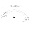 Keenso RC Car Body Shell Clips, High Strength Anti Lost Body Shell Wire Clip Pin with Screw Retainer for 1/10 RC Car (Black (Silver) view 4