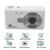 Yunir 12MP 1080P 16X Digital Camera, Compact Small Camera for Boys Girls Kids with AF Auto Focus, 2.4in TFT Screen, Anti Shake, Sport Mode, Digital Camera for Beginners, Children Teens (White) view 2