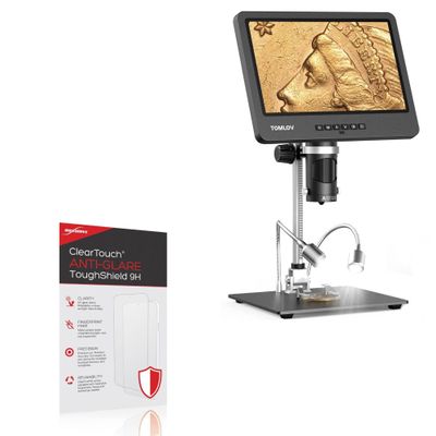 BoxWave Screen Protector Compatible with TOMLOV DM602 Digital Microscope - ClearTouch Anti-Glare ToughShield 9H (2-Pack), Anti-Glare 9H Tough Flexible Film Screen Protector
