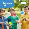 ArtCreativity Retro Light Up Gyro Wheels Set for Kids- Includes 6, 8.5 Inch Rail Twisters, Mesmerizing Spinning and Lighting Effects Design- Top Fun Gift for Boys and Girls view 2