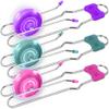 ArtCreativity Retro Light Up Gyro Wheels Set for Kids- Includes 3, 8.5 Inch Rail Twisters, Mesmerizing Spinning and Lighting Effects Design- Top Fun Gift for Boys and Girls view 1