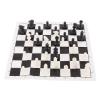 Keenso Compact International Standard Chess, Portable Design, Material for Camping, Travel, and Outdoor Fun (Wood Color (Black White) view 2