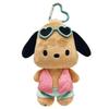 Sanrio Pochacco Tanning Plush Mascot Pouch view 1