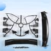 RC Spare Part Compatible with 1/10 RC for Racing Drift Car Parts Replacement Accessories Rear Wings Drift Road Body Spoiler Wing for Universal view 4