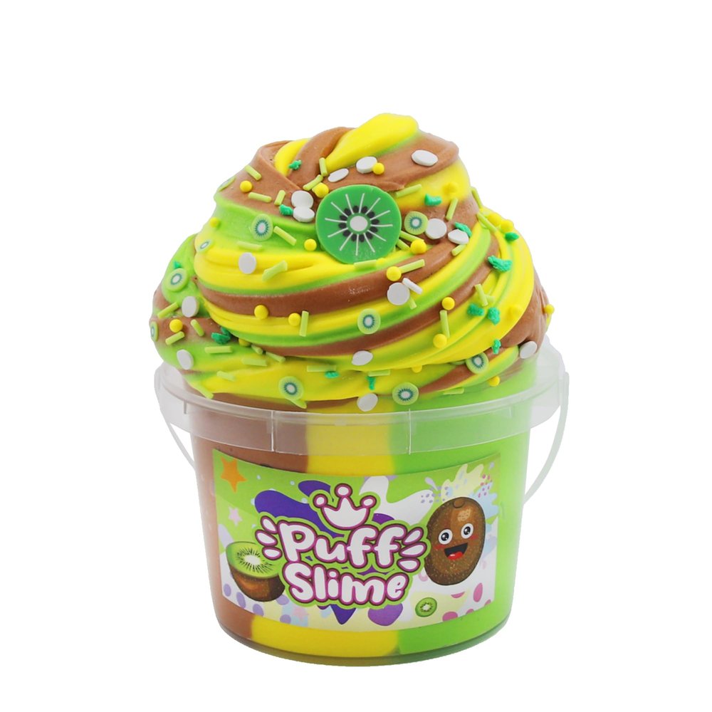 Anfylife Soft Puff Slime Like ice Cream,Non-Sticky, Mess-Free, Stress Relief, Non-Toxic&100% Safe-Toys for Kids Classroom Reward, Boys and Girls Birthday & Party Favors Gifts,Scented,ASMR-Kiwi Fruit