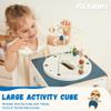 FReniland Wooden Activity CubeFive Sided Montessori ToysSensory Toy for ToddlerGift for Boys and Girls Over 18 Months view 2