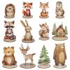 12 Pack Woodland Animals Baby Shower Decorations, Kid Forest Happy Birthday Decoration Centerpieces for Tables Woodland Nursery Animal Decor Home Office Farmhouse view 1