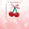 24 Pack Cherry Cupcake Toppers, Glitter Sweet Cherry Cupcake Pick for Fruits Theme Baby Shower and Birthday Decorations Supplies view 2