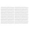100 Sets 1.7In Clear Acrylic Button Badges for DIY Crafts and School Projects, Easy to Assemble, Reusable and Wear view 1