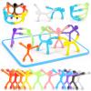 3 otters 24PCS Magnetic People, Magnet Men with White Board Fridge Magnets Sensory Fidget Toys for Classroom Prize Goodie Bag Stuffers view 1