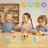 3 otters 12PCS Magnetic Men for Kids Travel Toys, Sensory Fidget Toys Magnets Men Airplane Car Travel Essential for Cute Refrigerator Birthday Stocking Stuffers Gifts Magnet Figures Fridge Classroom view 2