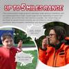 Talkpod F40 Walkie Talkies Rechargeable for Kids Adults Long Range, Family 2 Way Radios 22 Channels for Hiking, Camping, Walky Talky with VOX, Backlit LCD Screen, 2 Pack (Red) view 4