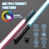2-Pack Upgraded Light Saber, USB Rechargeable, Dueling Double Lightsaber, Mental Handle with RGB 20 Colors, Laser Sword Toy Gift for Kids and Adults Cosplay Party Children's Day for Fun23.6 Inch) view 3
