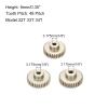 Rebower 3Pcs 48P Pinion Gear Set 32T 33T 34T for 3.175 mm Shaft Aluminium Alloy Pinion Gear with Screws and Hexagonal Wrench for RC Motor view 2