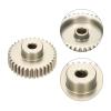 Rebower 3Pcs 48P Pinion Gear Set 32T 33T 34T for 3.175 mm Shaft Aluminium Alloy Pinion Gear with Screws and Hexagonal Wrench for RC Motor view 3