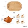 Afternoon Tea, Role Play, Early Learning Kitchen, Cooking Game, Children's Snack, Children's Birthday Gift, with Tray view 3
