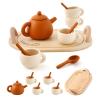 Afternoon Tea, Role Play, Early Learning Kitchen, Cooking Game, Children's Snack, Children's Birthday Gift, with Tray view 4