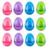 BestPysanky Set of 12 Iridescent Multicolored Plastic Easter Eggs view 1