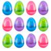 BestPysanky Set of 12 Iridescent Multicolored Plastic Easter Eggs view 4