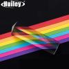 1pc 25x25x80mm Triangular Prism BK7 Optical Prisms Glass Physics Teaching Refracted Light Spectrum Rainbow Children Students Present view 2