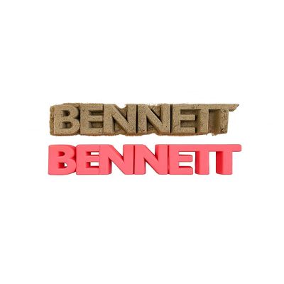 The Original Personalized Sand Mold - Custom Name in Any Color - Uniquely Designed and 3D Printed (Pink)