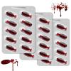 30 Pieces of Fake Blood Pills, Vampire Capsules Horror Funny Trick Props, Vomit Blood Capsules Suitable for Halloween Fancy Dress Joke Party Trick Favors. view 1