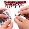 30 Pieces of Fake Blood Pills, Vampire Capsules Horror Funny Trick Props, Vomit Blood Capsules Suitable for Halloween Fancy Dress Joke Party Trick Favors. view 2