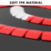 GLOBACT 60 PCS RC Car Race Track Rubber Track Drift Field Fence Sets for 1/28 Wltoys K979 K999 Mini-Z Mini-D Rc Car, Drift Runway Decorative Parts (Red & White) view 4