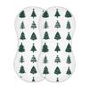 PaChyLuu Baby Burp Cloths, Soft Absorbent Burping Cloths for Babies, Cotton Milk Spit Up Rags, Large Size for Newborns, Baby Boys and Girls (Xmas Trees Set) view 2