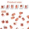 120pcs Mini Capybara Figurines, 6 Style Resin Tiny Capybara Decor Cute Micro Miniature Animal Models for DIY Crafts & Landscape Accessories view 2