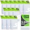 1200 Count Clear Card Sleeves for MTG, TCG, Matte Clear Card Sleeves, Magic, Cards Protectors for MTG, TCG, Trading, Game Cards view 1
