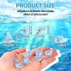 100pcs Mini Resin Seal, Luminous Tiny Sea Creatures Little Cute Small Resin Ocean Ornaments Miniature Sea Animals Mini Seals for Decoration view 2