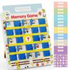 Matching Memory Game for Kids Age 3 4 5 6 7 8 9 Year Old, Travel Toys for Boys Girls 8 Double-Sided Cards Board Games Road Trip Essentials Airplane Car Camping Activity Ideal Christmas Birthday Gifts view 1
