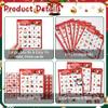 Christmas Bingo Game Cards for Kids, 24 Players Christmas Bingo Cards, Christmas's Games for Kids Adults Gifts Family Large Group Activities Xmas Holiday School Classroom Indoor Party Games Supplies view 4