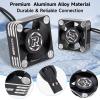 2 Pack 30mm RC Motor Heatsink 28000RPM ESC Cooling Fan for Rc Model 1/8 1/10 1/12 Scale RC Car Truck Buggy Truggy 540 550 Brushless Motor (Black) view 4