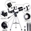 70mm 300mm Astronomical Telescope Monocular Professional Outdoorng Scope with Tripod for Kids Beginners Gift (Size : A1) view 3