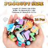 24 Pcs 3D Mini Musical Instrument Erasers, Cute Instrument Pencil Erasers, Fun Take Apart Musical Puzzle Eraser Bulk for Classroom Prizes, Gifts Supplies, Back to School Party Favors view 2