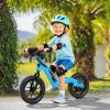 YunTopKids 24v Electric Balance Bike for Kids Ages 3-5 with Fast Charger,Alloy Frame,3 Speeds,Start-Up Protection Design,Adjustable Seat,180w Toddler Balance Electric Bicycle for Boys (Blue) view 3