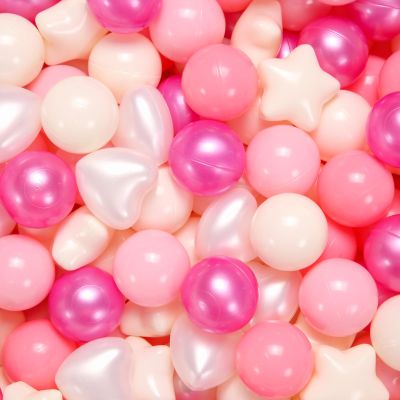 GOGOSO Pink Ball Pit Balls for Toddlers Baby Kids, Pearl Balls for Ball Pit, Themed Party, Bounse House, Birthday,200 pcs, Pearl Pink