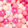 GOGOSO Pink Ball Pit Balls for Toddlers Baby Kids, Pearl Balls for Ball Pit, Themed Party, Bounse House, Birthday,200 pcs, Pearl Pink view 1