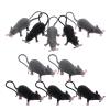 10pcs Halloween Fake Rats 8.65 inch Realistic Mouse Plastic Rat Terror Mouse Prank for Halloween Party Decoration Supplies (Black, Gray) view 1