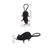 10pcs Halloween Fake Rats 8.65 inch Realistic Mouse Plastic Rat Terror Mouse Prank for Halloween Party Decoration Supplies (Black, Gray) view 4
