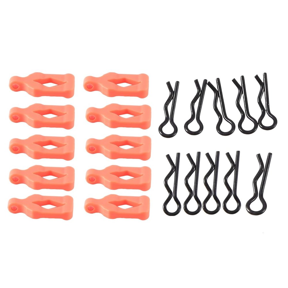 Ancalos 10Pcs Body Clip Retainer Shell Fixed Buckle Lock AXI206000 for Axial SCX24 Ancalos4M 1/18 1/24 RC Crawler Car Parts, 3