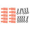 Ancalos 10Pcs Body Clip Retainer Shell Fixed Buckle Lock AXI206000 for Axial SCX24 Ancalos4M 1/18 1/24 RC Crawler Car Parts, 3 view 1